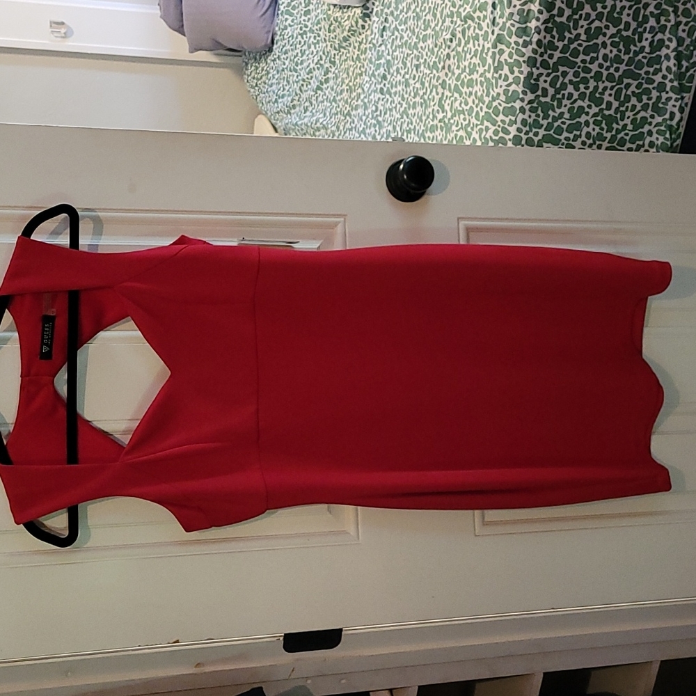 Red Guess dress